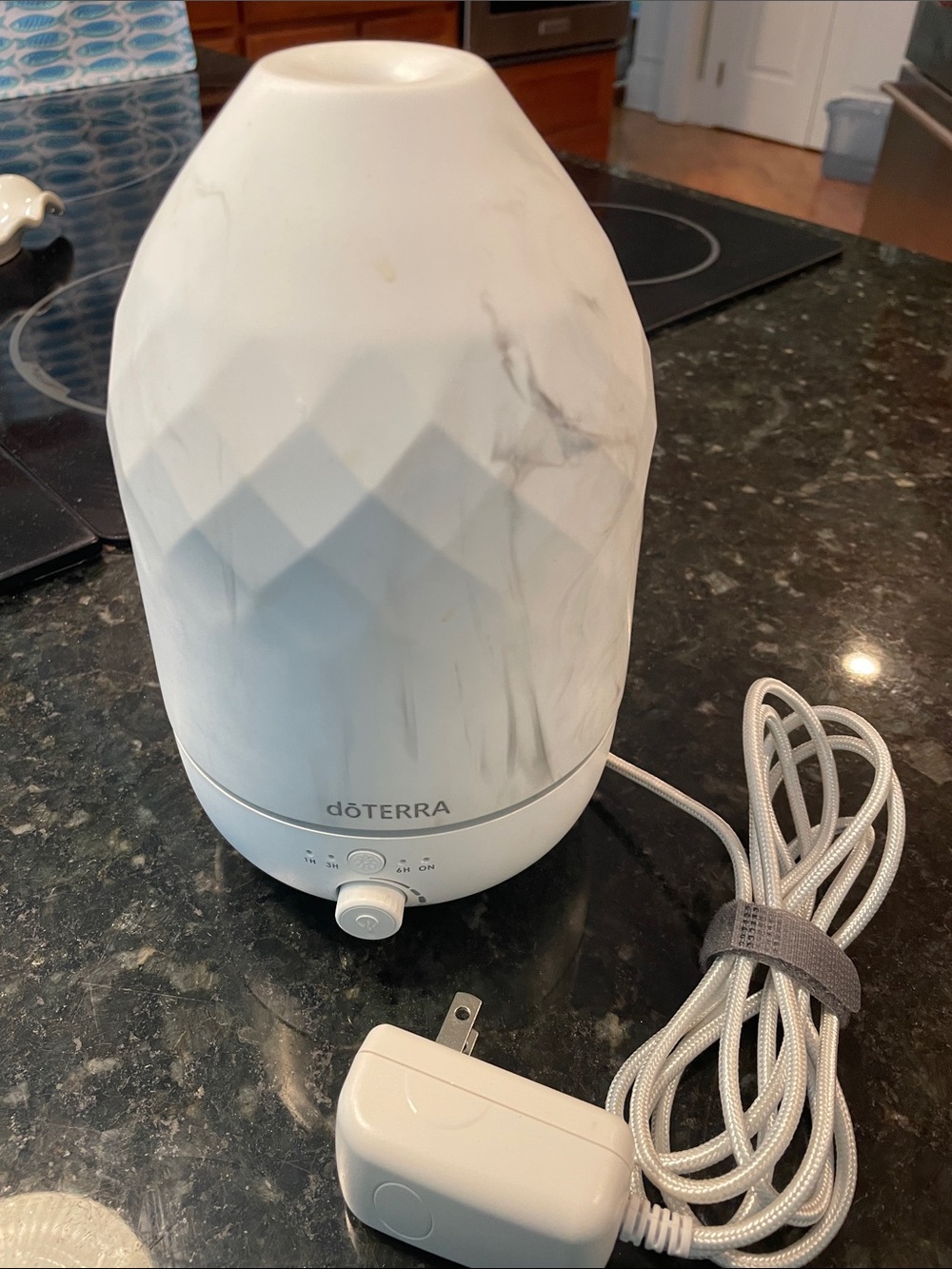Doterra White Marble Geometric Essential Oil Diffuser